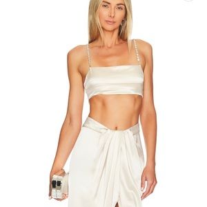 Retrofete Zeke Bra, White/Champagne color